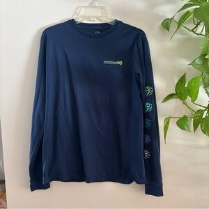 Navy blue lacrosse vineyard vines long sleeve men’s small